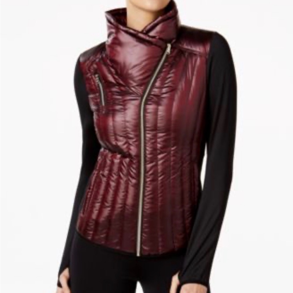 Calvin Klein Iridescent Bronze Quilted Sleeveless Vest